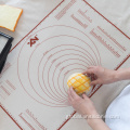 Food grade non-slip rolling silicone baking dough mat